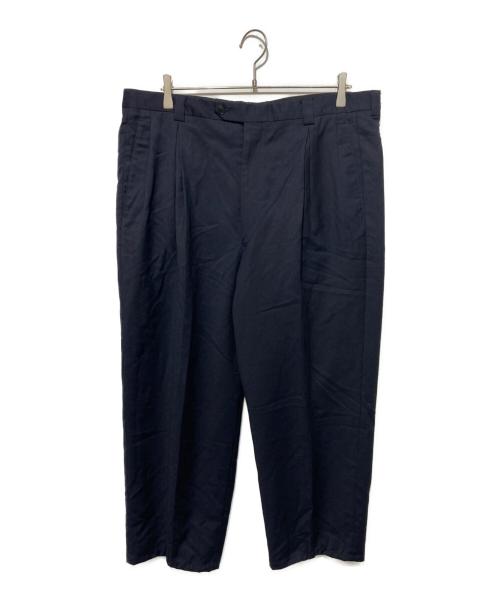 ARMANI COLLEZIONI（アルマーニ コレツィオーニ）ARMANI COLLEZIONI (アルマーニ コレツィオーニ) ワイドスラックス ネイビー サイズ:38の古着・服飾アイテム