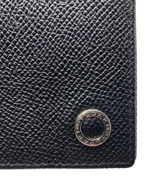 BVLGARI（ブルガリ）BVLGARI (ブルガリ) サークルロゴカードケース ブラックの古着・服飾アイテム