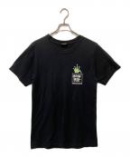 stussyステューシー）の古着「プリントTシャツ」｜ブラック