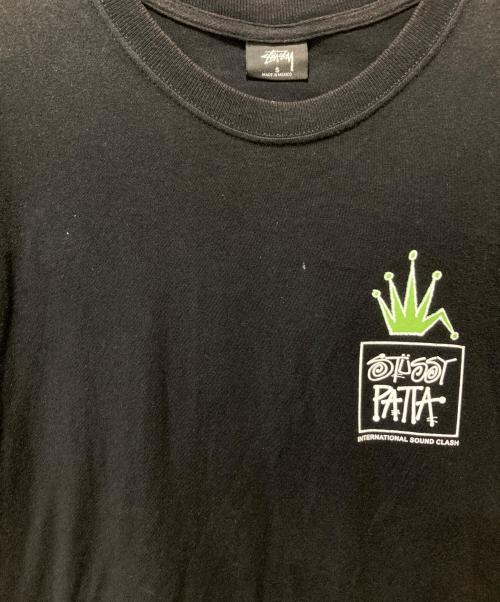 stussy（ステューシー）stussy (ステューシー) プリントTシャツ ブラック サイズ:Sの古着・服飾アイテム