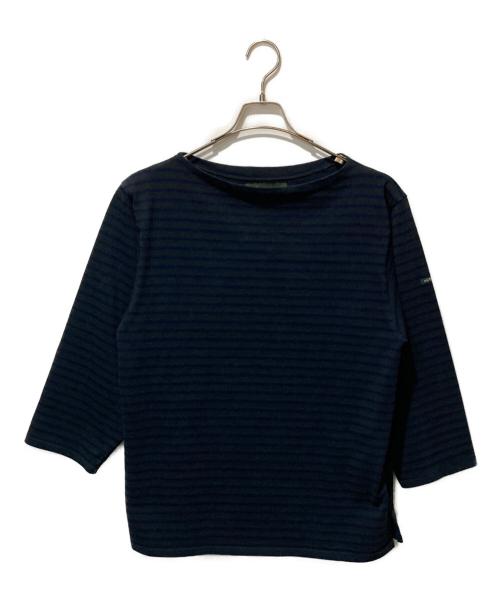 OUTIL（ウティ）OUTIL (ウティ) バスクシャツ グリーン×ネイビーの古着・服飾アイテム