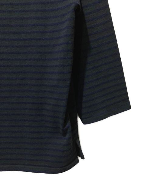 OUTIL（ウティ）OUTIL (ウティ) バスクシャツ グリーン×ネイビーの古着・服飾アイテム
