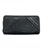 BALENCIAGAバレンシアガ）の古着「リーフ キルティング 長財布」｜ブラック