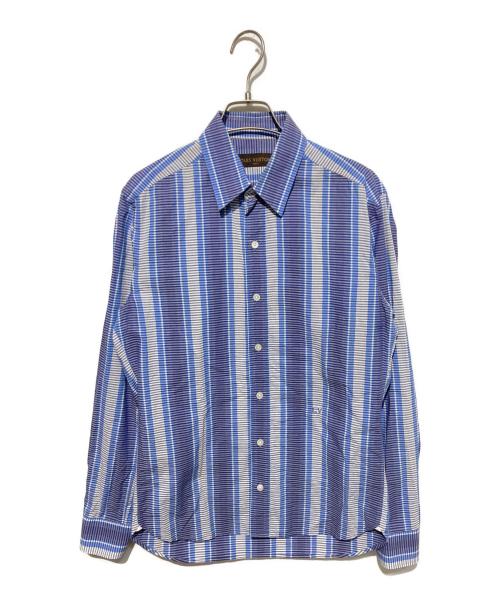 LOUIS VUITTON（ルイ ヴィトン）LOUIS VUITTON (ルイ ヴィトン) ストライプシャツ ブルー×ホワイト サイズ:XSの古着・服飾アイテム