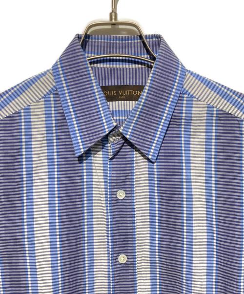 LOUIS VUITTON（ルイ ヴィトン）LOUIS VUITTON (ルイ ヴィトン) ストライプシャツ ブルー×ホワイト サイズ:XSの古着・服飾アイテム