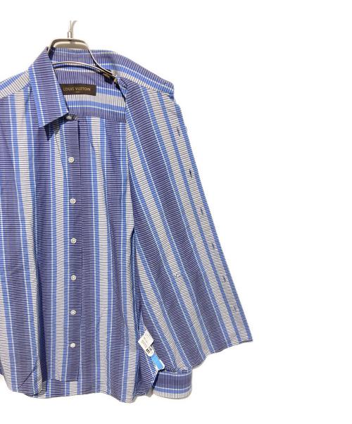 LOUIS VUITTON（ルイ ヴィトン）LOUIS VUITTON (ルイ ヴィトン) ストライプシャツ ブルー×ホワイト サイズ:XSの古着・服飾アイテム