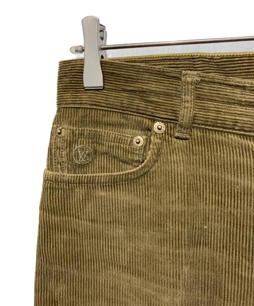 LOUIS VUITTON（ルイ ヴィトン）LOUIS VUITTON (ルイ ヴィトン) スリムフィットコーデュロイパンツ カーキ サイズ:28の古着・服飾アイテム