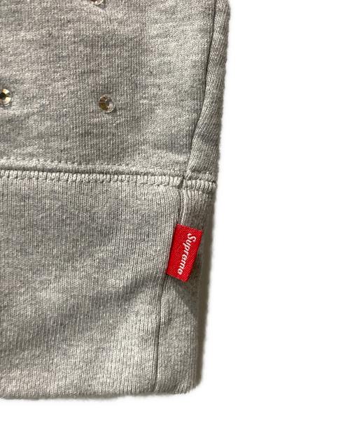 SUPREME（シュプリーム）SUPREME (シュプリーム) Rhinestone Hooded Sweatshirt グレー サイズ:XXLの古着・服飾アイテム