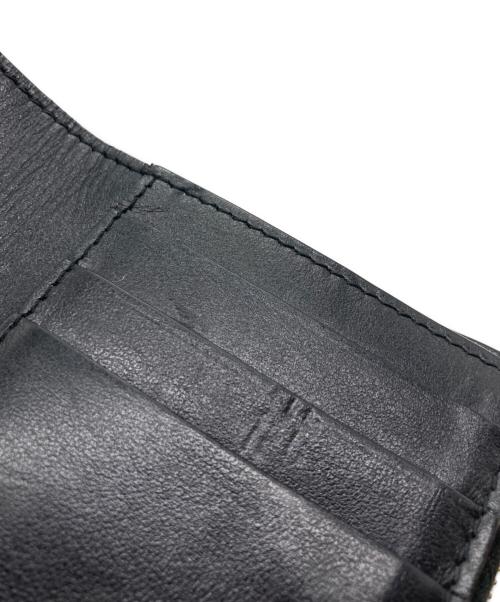 BOTTEGA VENETA（ボッテガベネタ）BOTTEGA VENETA (ボッテガベネタ) カセットスモールコンパクトイントレチャートウォレット ブラックの古着・服飾アイテム
