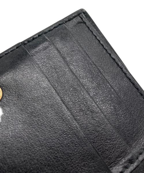 BOTTEGA VENETA（ボッテガベネタ）BOTTEGA VENETA (ボッテガベネタ) カセットスモールコンパクトイントレチャートウォレット ブラックの古着・服飾アイテム