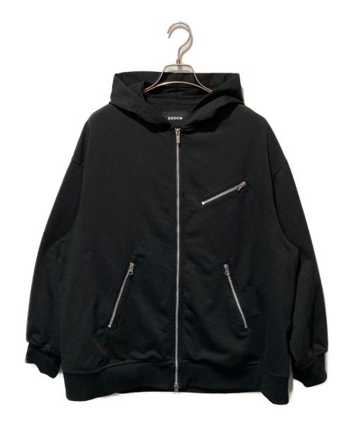 ZUCCA（ズッカ）ZUCCA (ズッカ) ジップパーカー ブラック サイズ:Mの古着・服飾アイテム