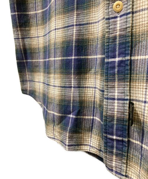 RRL（ダブルアールエル）RRL (ダブルアールエル) 90's 半袖チェックシャツ ネイビー サイズ:Lの古着・服飾アイテム