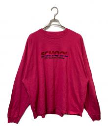 DAIRIKU（ダイリク）の古着「SCHOOL Embroidery Vintage Tee」｜ピンク