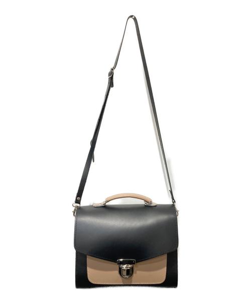ZATCHELS（ザッチェルズ）ZATCHELS (ザッチェルズ) 2WAYバッグ ブラック×ベージュの古着・服飾アイテム