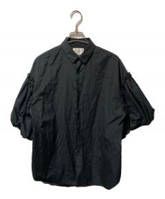 中古・古着通販】SATOKA (サトカ) ドットブラウス ブラック サイズ 
