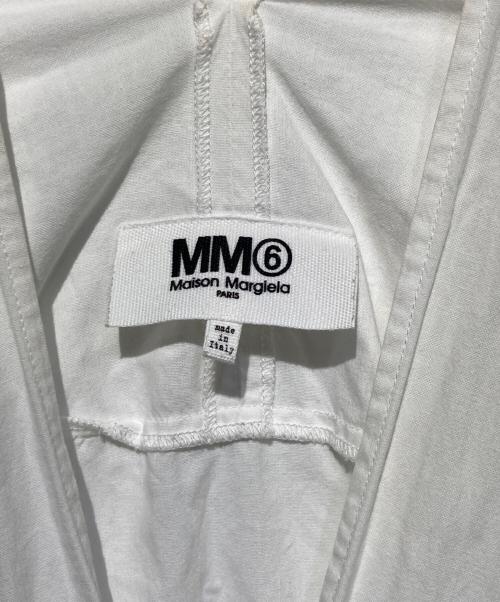 MM6 Maison Margiela（エムエムシックスメゾンマルジェラ）MM6 Maison Margiela (エムエムシックスメゾンマルジェラ) フロントジップワイドワンピース ホワイト サイズ:38の古着・服飾アイテム