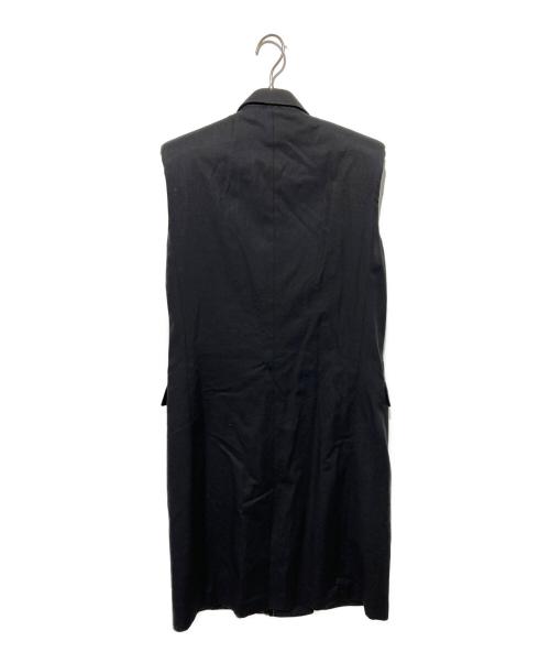 DRIES VAN NOTEN（ドリスヴァンノッテン）DRIES VAN NOTEN (ドリスヴァンノッテン) ダブルブレステッドロングベスト ブラック サイズ:36の古着・服飾アイテム