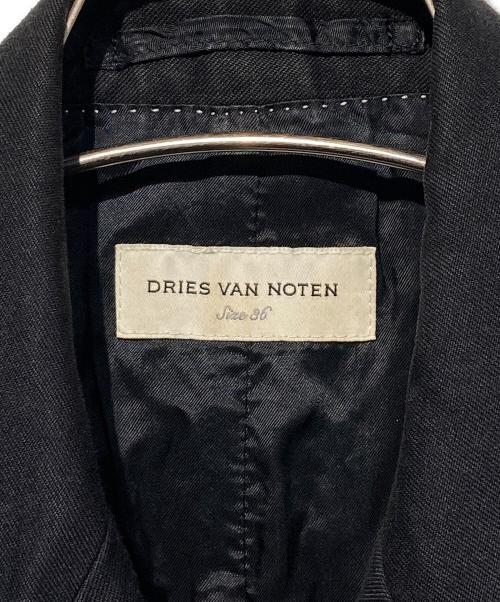 DRIES VAN NOTEN（ドリスヴァンノッテン）DRIES VAN NOTEN (ドリスヴァンノッテン) ダブルブレステッドロングベスト ブラック サイズ:36の古着・服飾アイテム