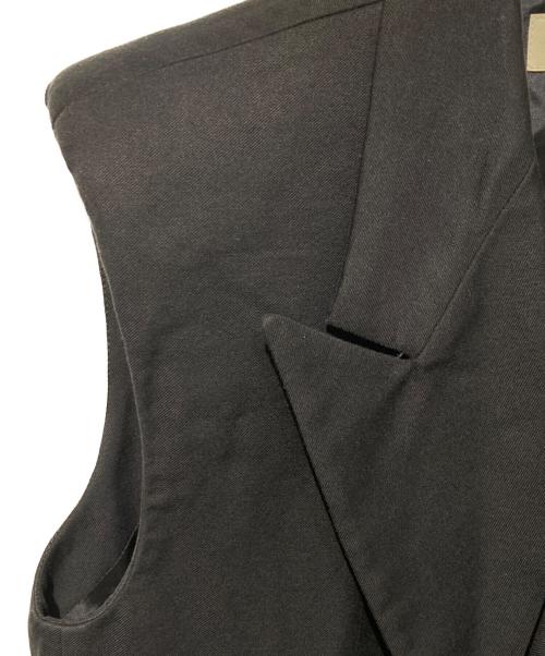 DRIES VAN NOTEN（ドリスヴァンノッテン）DRIES VAN NOTEN (ドリスヴァンノッテン) ダブルブレステッドロングベスト ブラック サイズ:36の古着・服飾アイテム
