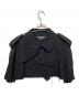 COMME des GARCONS HOMME PLUS（コムデギャルソンオムプリュス）の古着「カットオフトレンチジャケット」｜ブラック