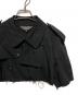 中古・古着 COMME des GARCONS HOMME PLUS (コムデギャルソンオムプリュス) カットオフトレンチジャケット ブラック サイズ:M：18000円