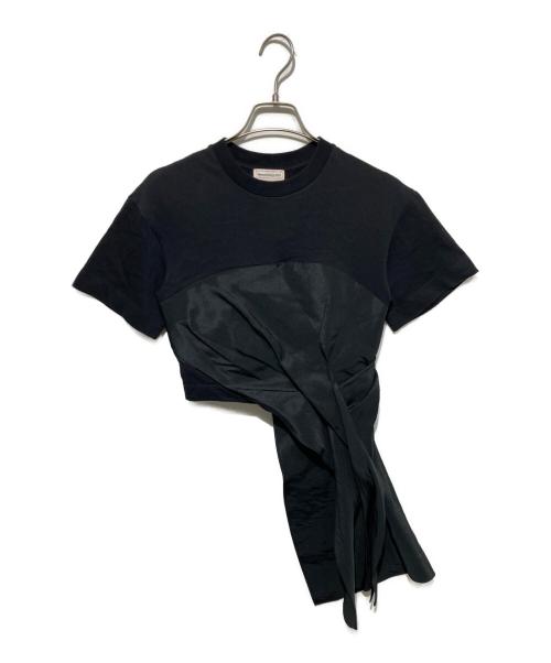 ALEXANDER McQUEEN（アレキサンダーマックイーン）ALEXANDER McQUEEN (アレキサンダーマックイーン) ドッキングカットソー ブラック サイズ:36の古着・服飾アイテム