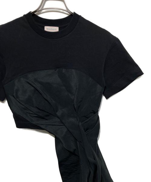 ALEXANDER McQUEEN（アレキサンダーマックイーン）ALEXANDER McQUEEN (アレキサンダーマックイーン) ドッキングカットソー ブラック サイズ:36の古着・服飾アイテム