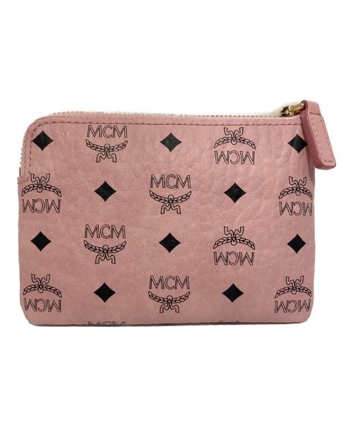 MCM（エムシーエム）MCM (エムシーエム) AREN ヴィセトス カードケース ピンクの古着・服飾アイテム