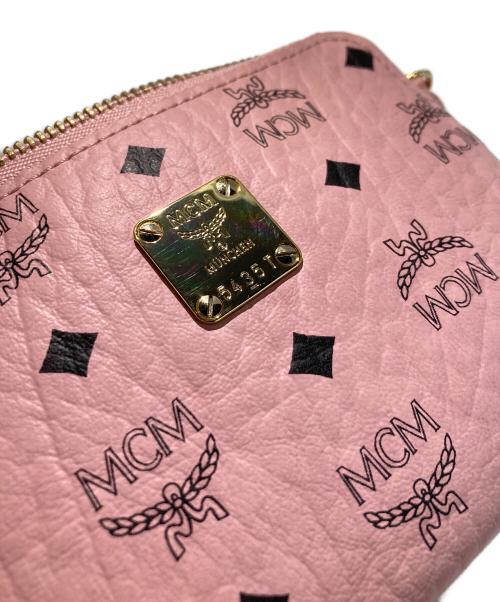 MCM（エムシーエム）MCM (エムシーエム) AREN ヴィセトス カードケース ピンクの古着・服飾アイテム