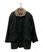 Burberry'sバーバリーズ）の古着「ゴートレザーコート」｜ブラック