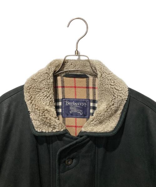 Burberry's（バーバリーズ）Burberry's (バーバリーズ) ゴートレザーコート ブラック サイズ:54の古着・服飾アイテム