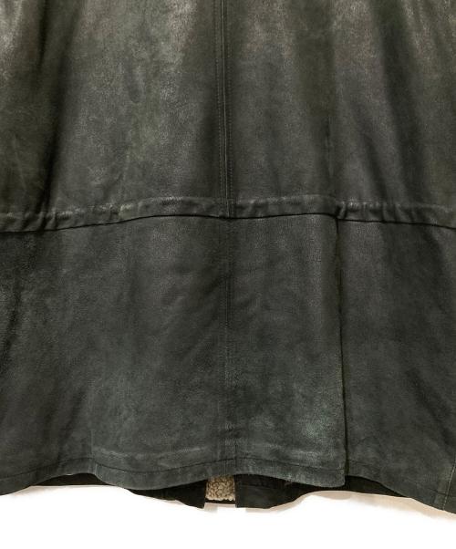 Burberry's（バーバリーズ）Burberry's (バーバリーズ) ゴートレザーコート ブラック サイズ:54の古着・服飾アイテム