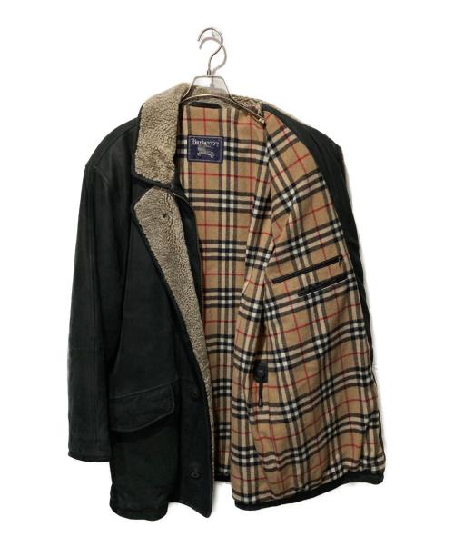 Burberry's（バーバリーズ）Burberry's (バーバリーズ) ゴートレザーコート ブラック サイズ:54の古着・服飾アイテム