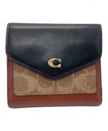COACH（コーチ）の古着「3つ折り財布」｜ブラウン×ブラック