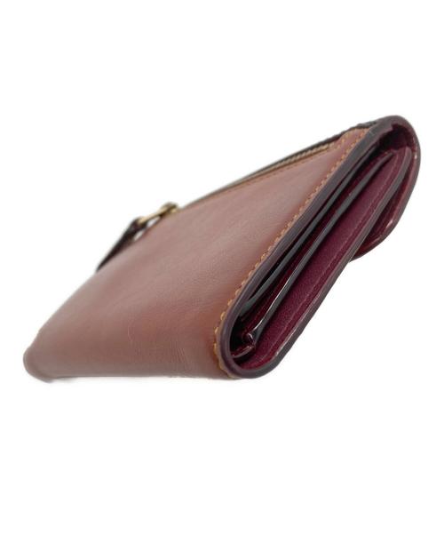 COACH（コーチ）COACH (コーチ) 3つ折り財布 ブラウン×ブラックの古着・服飾アイテム