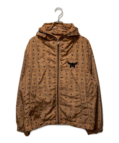 MCM（エムシーエム）MCM (エムシーエム) モノグラム プリント ウィンドブレーカー ブラウン サイズ:Sの古着・服飾アイテム