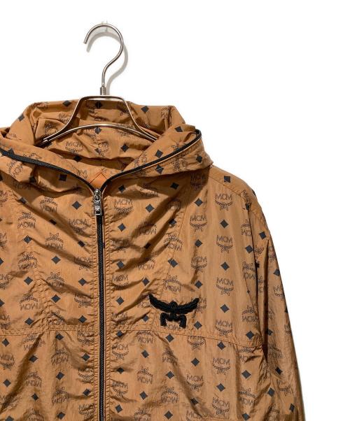 MCM（エムシーエム）MCM (エムシーエム) モノグラム プリント ウィンドブレーカー ブラウン サイズ:Sの古着・服飾アイテム
