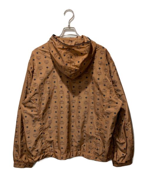 MCM（エムシーエム）MCM (エムシーエム) モノグラム プリント ウィンドブレーカー ブラウン サイズ:Sの古着・服飾アイテム