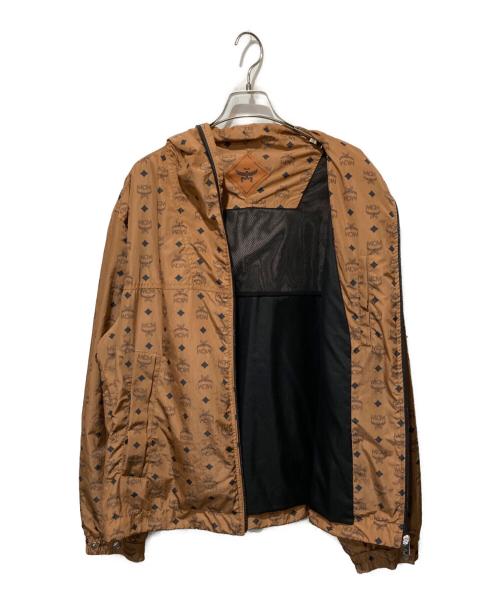 MCM（エムシーエム）MCM (エムシーエム) モノグラム プリント ウィンドブレーカー ブラウン サイズ:Sの古着・服飾アイテム