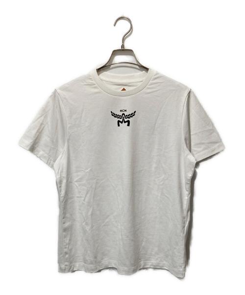 MCM（エムシーエム）MCM (エムシーエム) ロゴプリントオーガニックコットン ホワイト サイズ:Mの古着・服飾アイテム