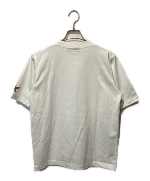 MCM（エムシーエム）MCM (エムシーエム) シルクスクリーンプリント ホワイト サイズ:Sの古着・服飾アイテム