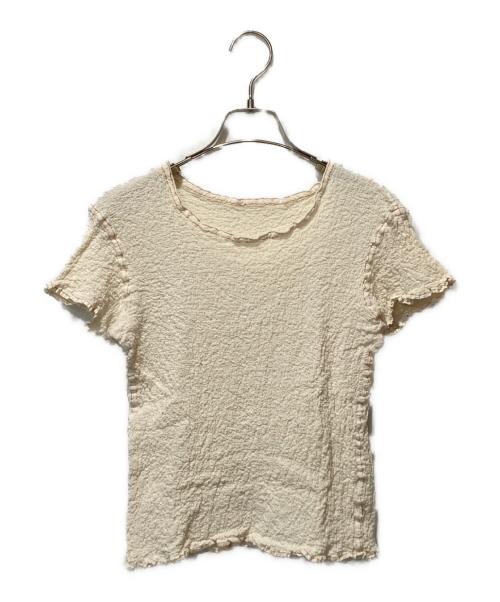 ISSEY MIYAKE me（イッセイ ミヤケ ミー）ISSEY MIYAKE me (イッセイ ミヤケ ミー) 半袖カットソー アイボリー サイズ:不明の古着・服飾アイテム