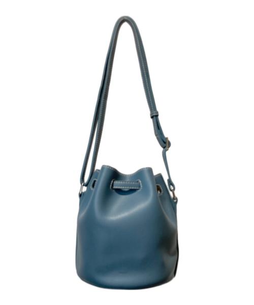 VASIC（ヴァジック）VASIC (ヴァジック) ドローストリングショルダーバッグ ブルーの古着・服飾アイテム