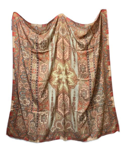 ETRO（エトロ）ETRO (エトロ) 大判総柄スカーフ レッドの古着・服飾アイテム
