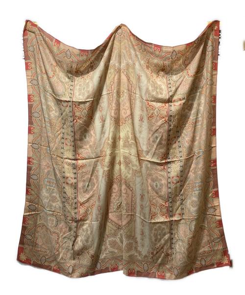 ETRO（エトロ）ETRO (エトロ) 大判総柄スカーフ レッドの古着・服飾アイテム