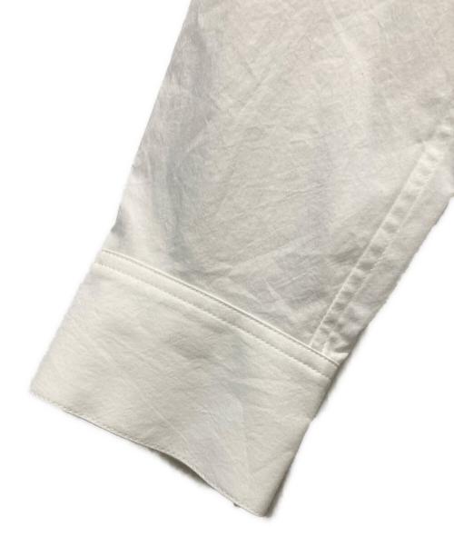 MACPHEE（マカフィー）MACPHEE (マカフィー) コットンタイプライター ジップブラウス ホワイト サイズ:SIZE 36の古着・服飾アイテム