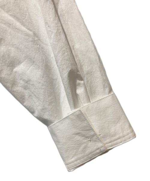 MACPHEE（マカフィー）MACPHEE (マカフィー) コットンタイプライター ジップブラウス ホワイト サイズ:SIZE 36の古着・服飾アイテム