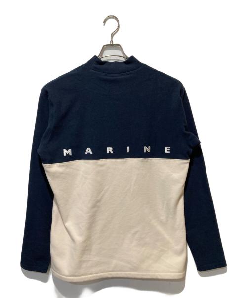 muta MARINE（ムータマリン）muta MARINE (ムータマリン) フリース モックネックプルオーバー ネイビー サイズ:8 未使用品の古着・服飾アイテム