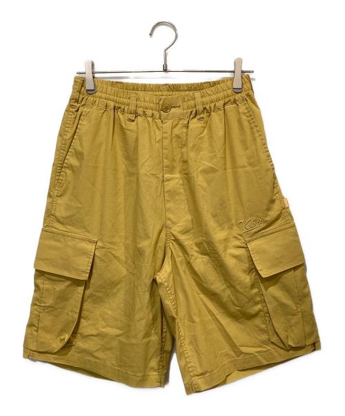 KEBOZ（ケボズ）KEBOZ (ケボズ) ハーフカーゴパンツ イエロー サイズ:Lの古着・服飾アイテム