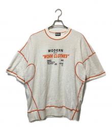 DIESEL（ディーゼル）の古着「半袖スウェット」｜ホワイト